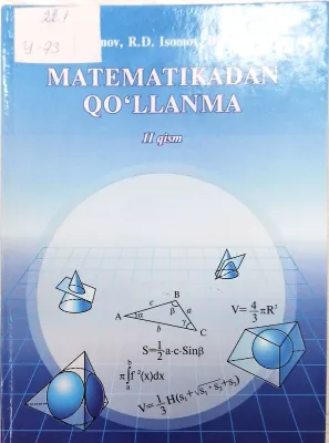 MATEMATIKADAN QOʻLLANMA